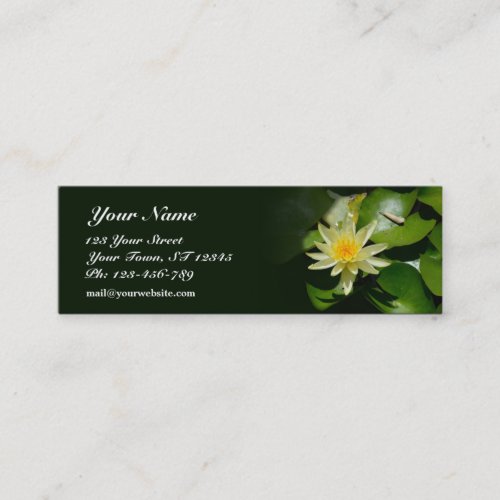 Water Lily Skinny Business Card