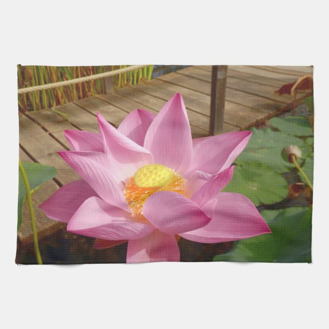 Water Lily Tea Towel (Horizontal)