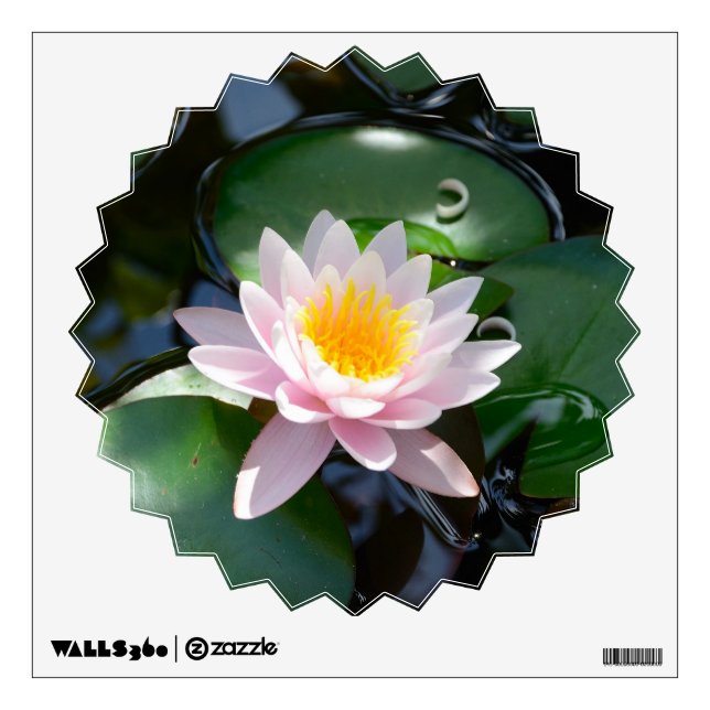 water lily Wall Decal (Front)