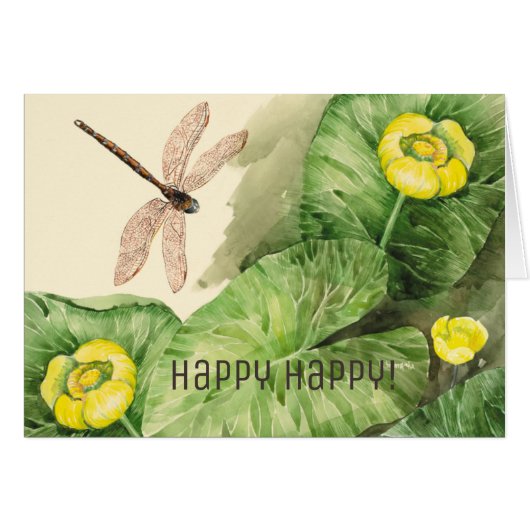 water-lily watercolor cards (Front Horizontal)