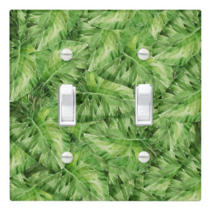 water-lily watercolor light switch cover