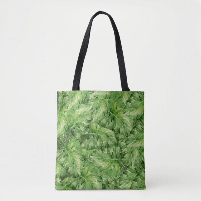 water-lily watercolor tote bag (Front)