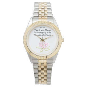 Water Lily Wedding Souvenirs Keepsakes Giveaways Watch