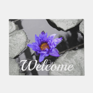 Water Lily Welcome Doormat