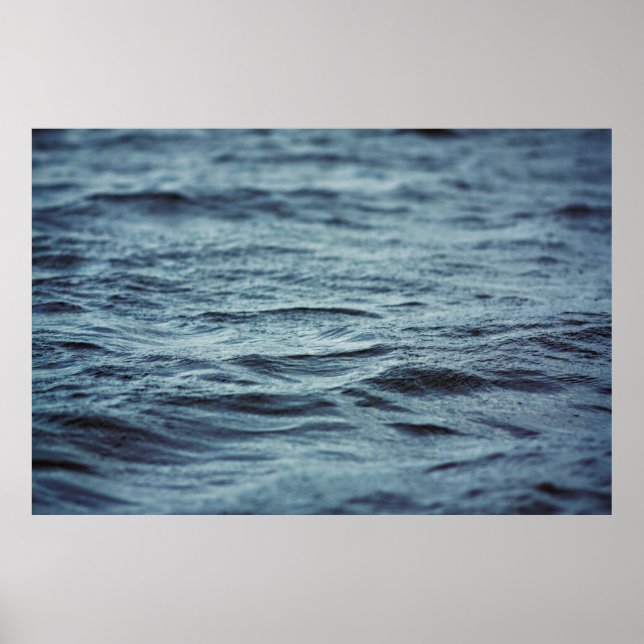 Water liquid water surface texture poster (Front)