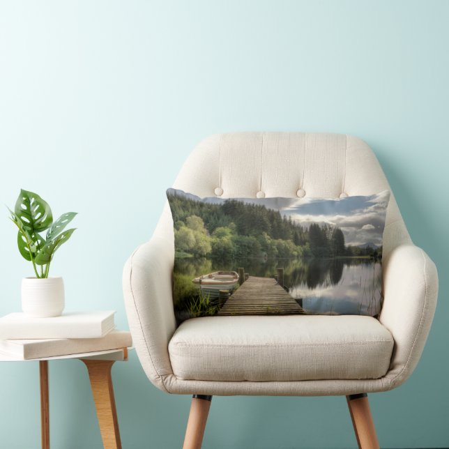 Water | Loch Ard Trossachs National Park Lumbar Pillow (Chair)