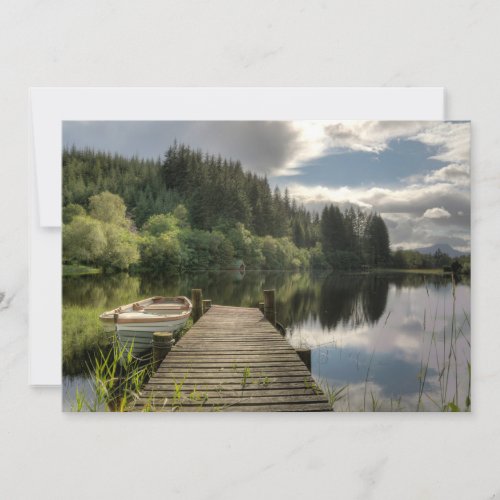 Water  Loch Ard Trossachs National Park Thank You Card