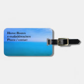 Water Look Personalized Luggage Tag (Front Horizontal)