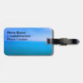Water Look Personalized Luggage Tag (Back Horizontal)