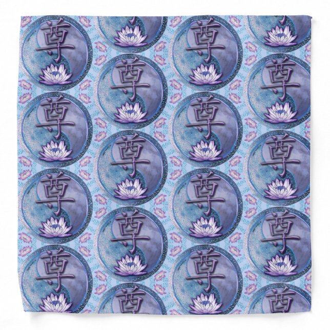 Water Lotus Respect Bandana (Front)