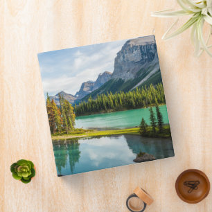 Water   Maligne Lake, Jasper National Park, Canada 3 Ring Binder