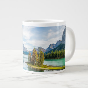 Water Maligne Lake, Jasper National Park, Canada Giant Coffee Mug