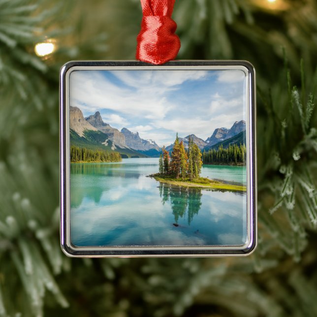 Water | Maligne Lake, Jasper National Park, Canada Metal Ornament (Tree)