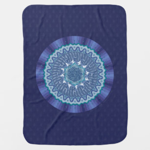 Water Mandala Baby Blanket