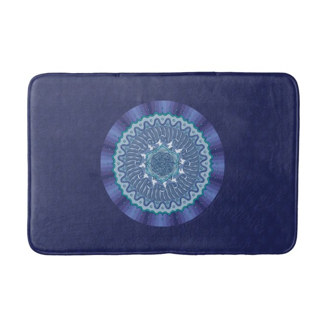 Water Mandala Bath Mat (Front)