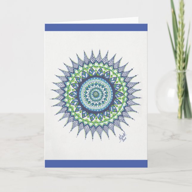 Water Mandala Card (Front)