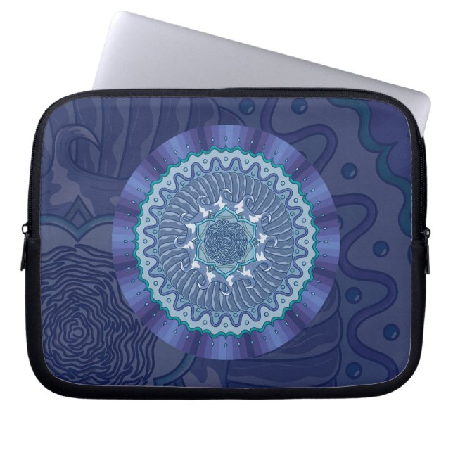 Water Mandala Laptop Case (Front)