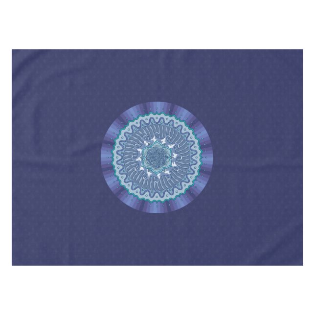 Water Mandala Tablecloth (Front (Horizontal))
