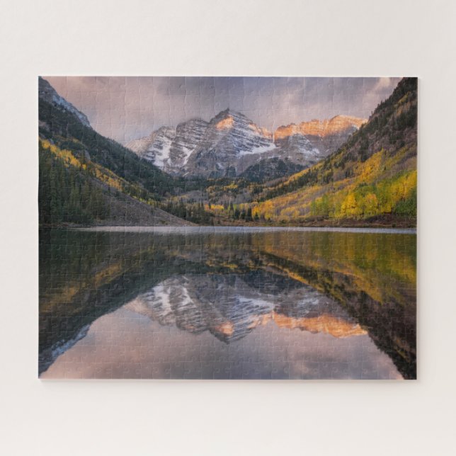 Water | Maroon Bells Colorado Jigsaw Puzzle (Horizontal)