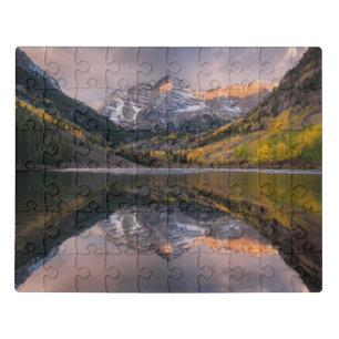 Water   Maroon Bells Colorado Jigsaw Puzzle