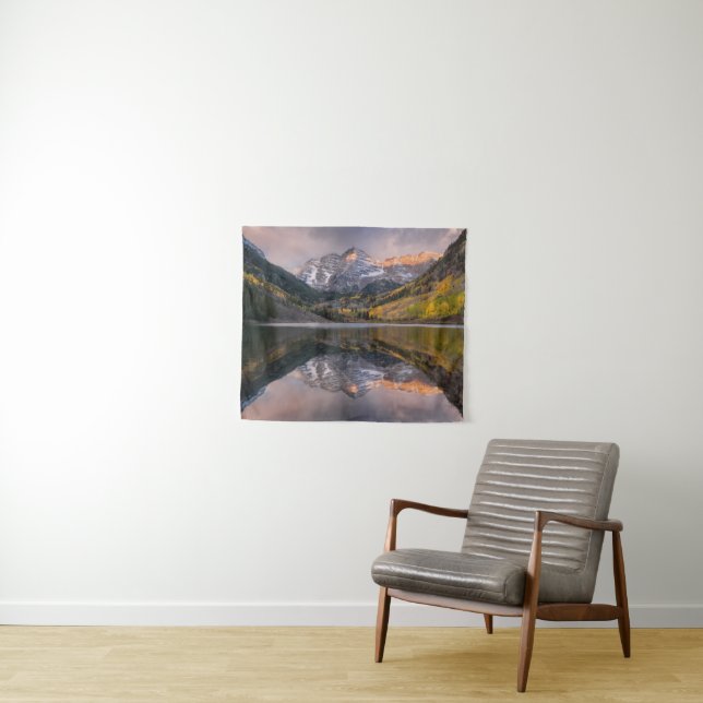Water | Maroon Bells Colorado Tapestry (In Situ (Horizontal))