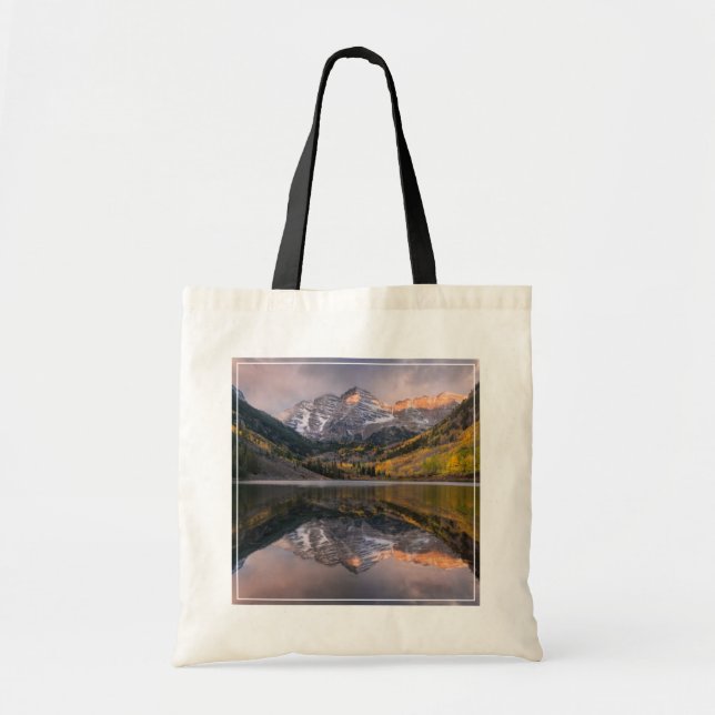 Water | Maroon Bells Colorado Tote Bag (Front)