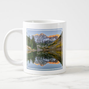 Water   Maroon Bells Lake Aspen Trees Giant Coffee Mug