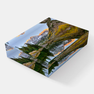 Water   Maroon Bells Lake Aspen Trees Paperweight