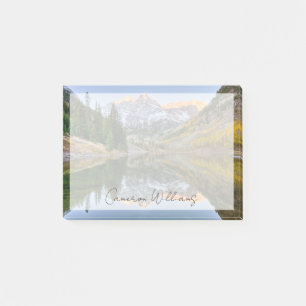 Water Maroon Bells Lake Aspen Trees Post-it Notes