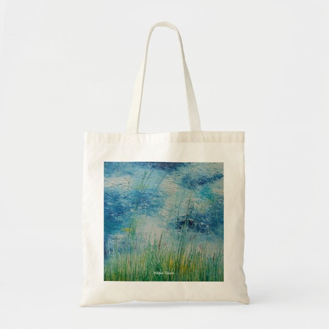 "Water Meadow" design by Viktor Tilson Tote Bag (Front)