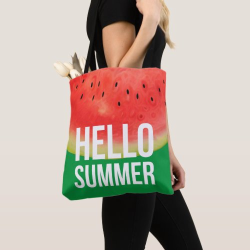 Water Melon Hello Summer  Tote Bag