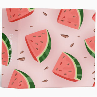 Water Melon Pattern 3 Ring Binder