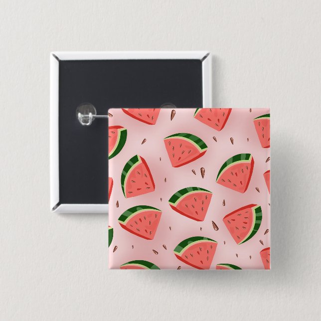 Water Melon Pattern Button (Front & Back)