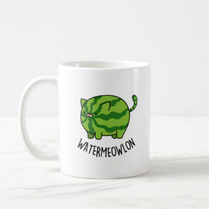 Water-meow-lon Funny Watermelon Cat Pun Coffee Mug