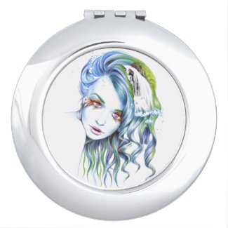 Water Mermaid woman girl Surreal Fantasy Portrait