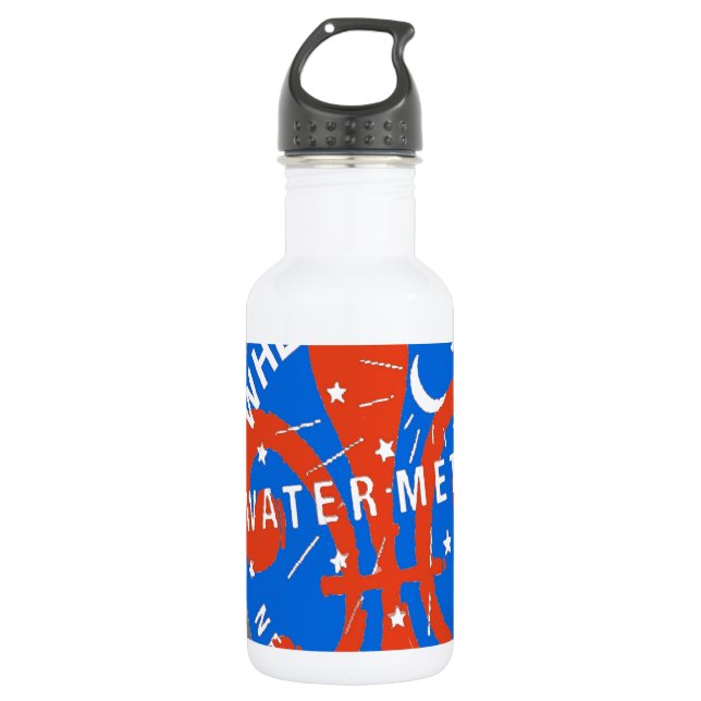 Water Meter Abstract New Orleans Water Bottle (Front)