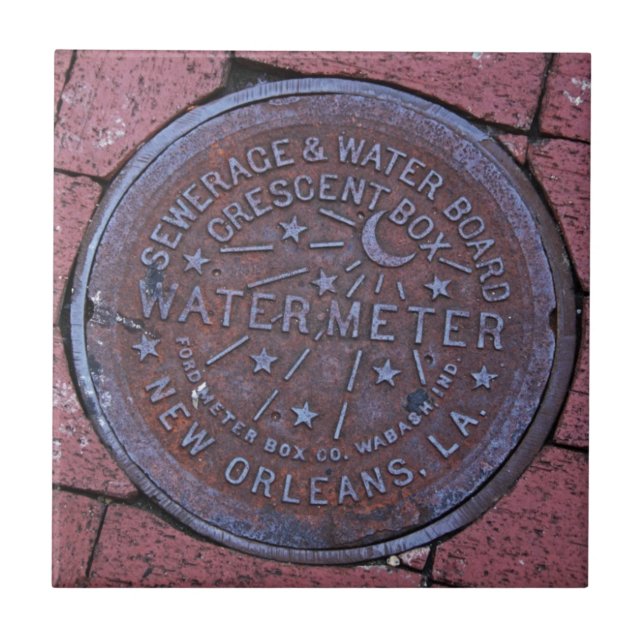 Water Meter Ceramic Tile (Front)