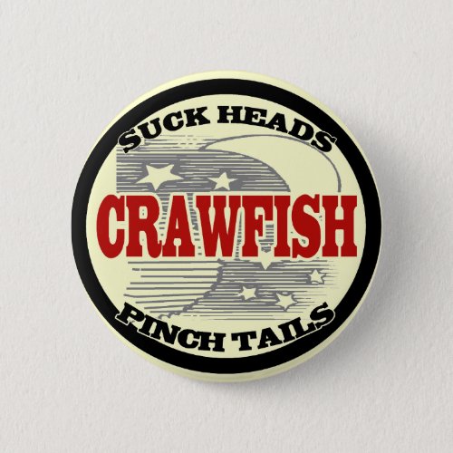 Water Meter Cover Crawfish Pinback Button