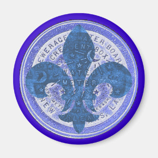 Water Meter Fleur De Lis Magnet