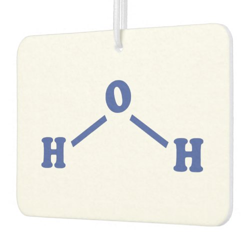 Water Molecular Chemical Formula Air Freshener