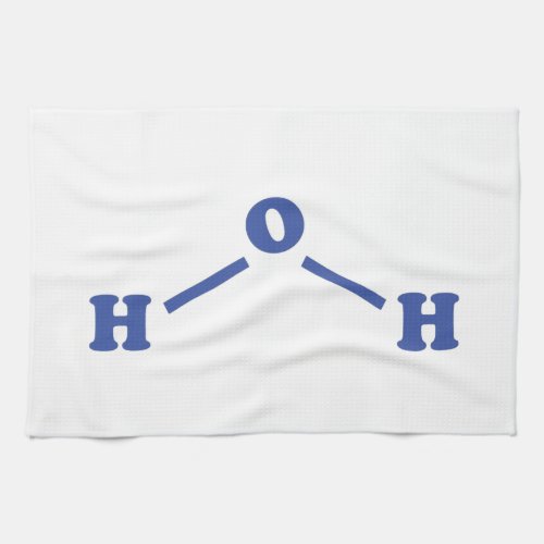 Water Molecular Chemical Formula Kitchen Towel