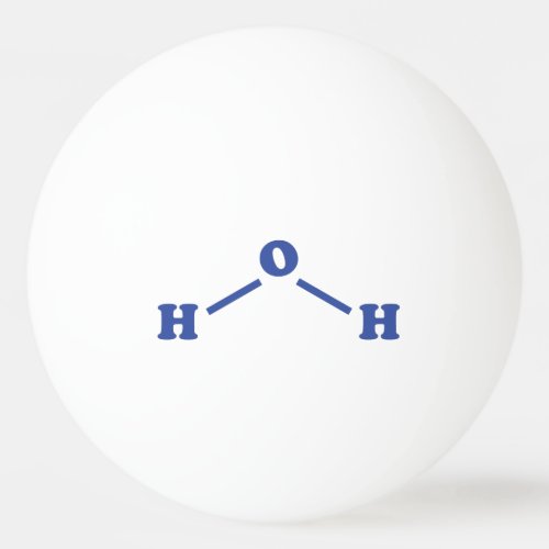 Water Molecular Chemical Formula Ping Pong Ball