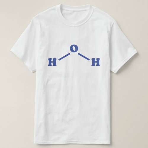 Water Molecular Chemical Formula T_Shirt