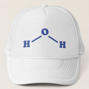 Water Molecular Chemical Formula Trucker Hat
