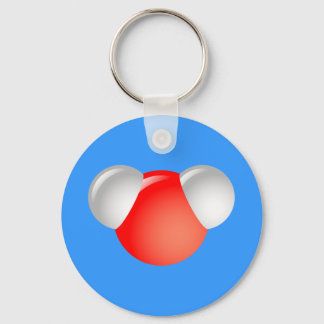 Water Molecule H2O Keychain