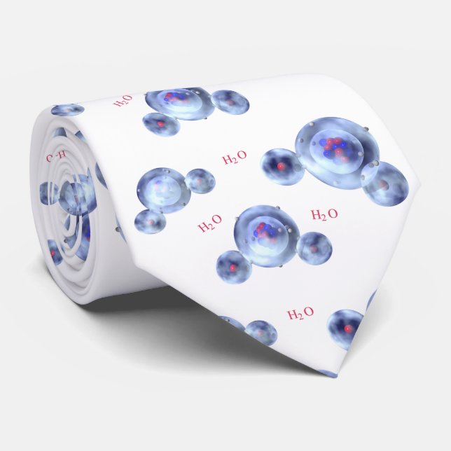 Water Molecules Tie (Rolled)