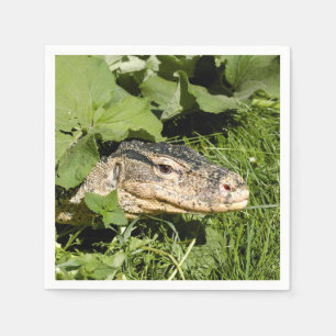 Water monitor lizard napkins
