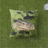 Water monitor lizard outdoor pillow (Grass)