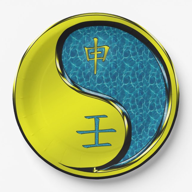 Water Monkey Paper Plates (Front)