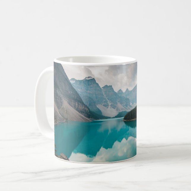 Water | Moraine Lake Alberta Canada Coffee Mug (Front Left)